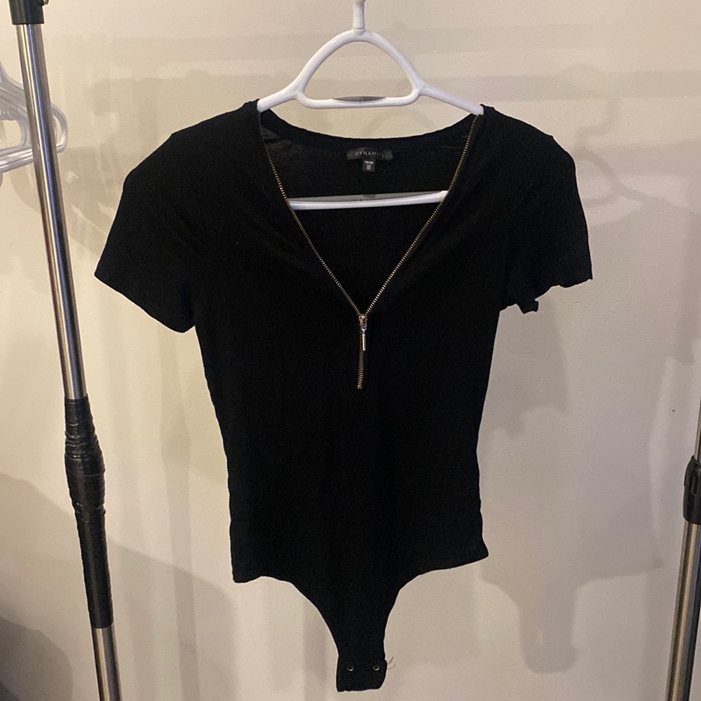 Dynamite zipper bodysuit